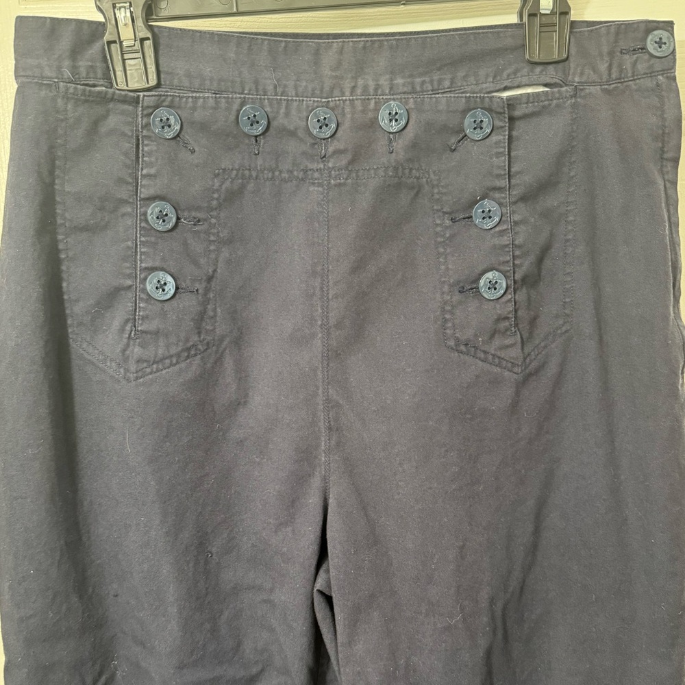Venezia Navy Sailor Wide Leg Pantts